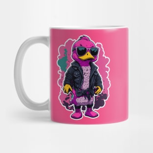 Cute Cool Pink Duck Wearing Sunglasses Mug